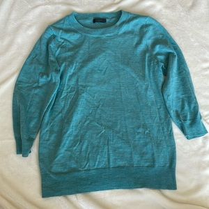 J Crew Tippi Merino Wool Sweater in blue/green, M